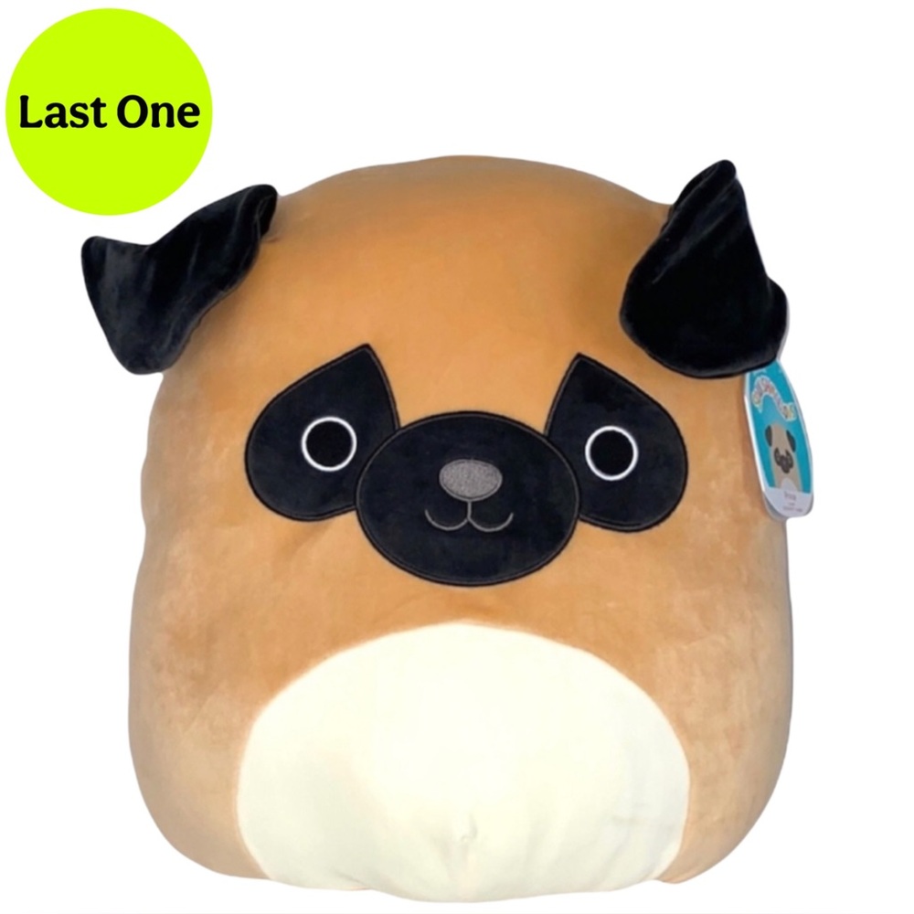💜 🌟16 INCH LARGE🌟 Prince Pug Dog Squishmallow